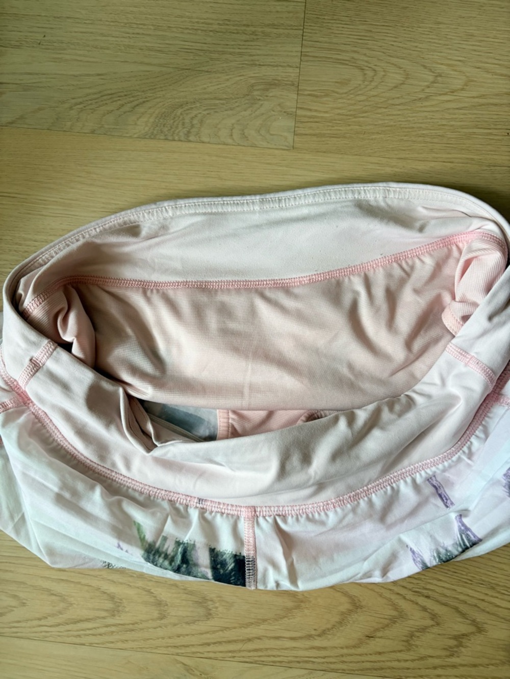 lululemon speed short 4-way stretch, sunset stripe blush quartz multi white pink - Picture 7 of 9
